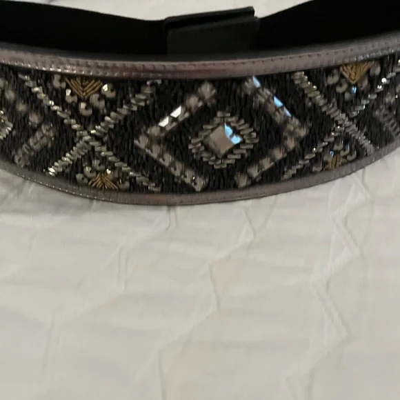 White House Black Market beaded sequin belt size Medium White House Black Market Beaded Belts for Women for sale | eBay main image 2